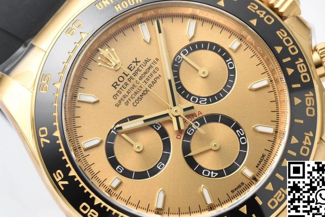 Dial Factory Cosmograph Daytona M126518 Bezel Black Clean Rolex Yellow 1222